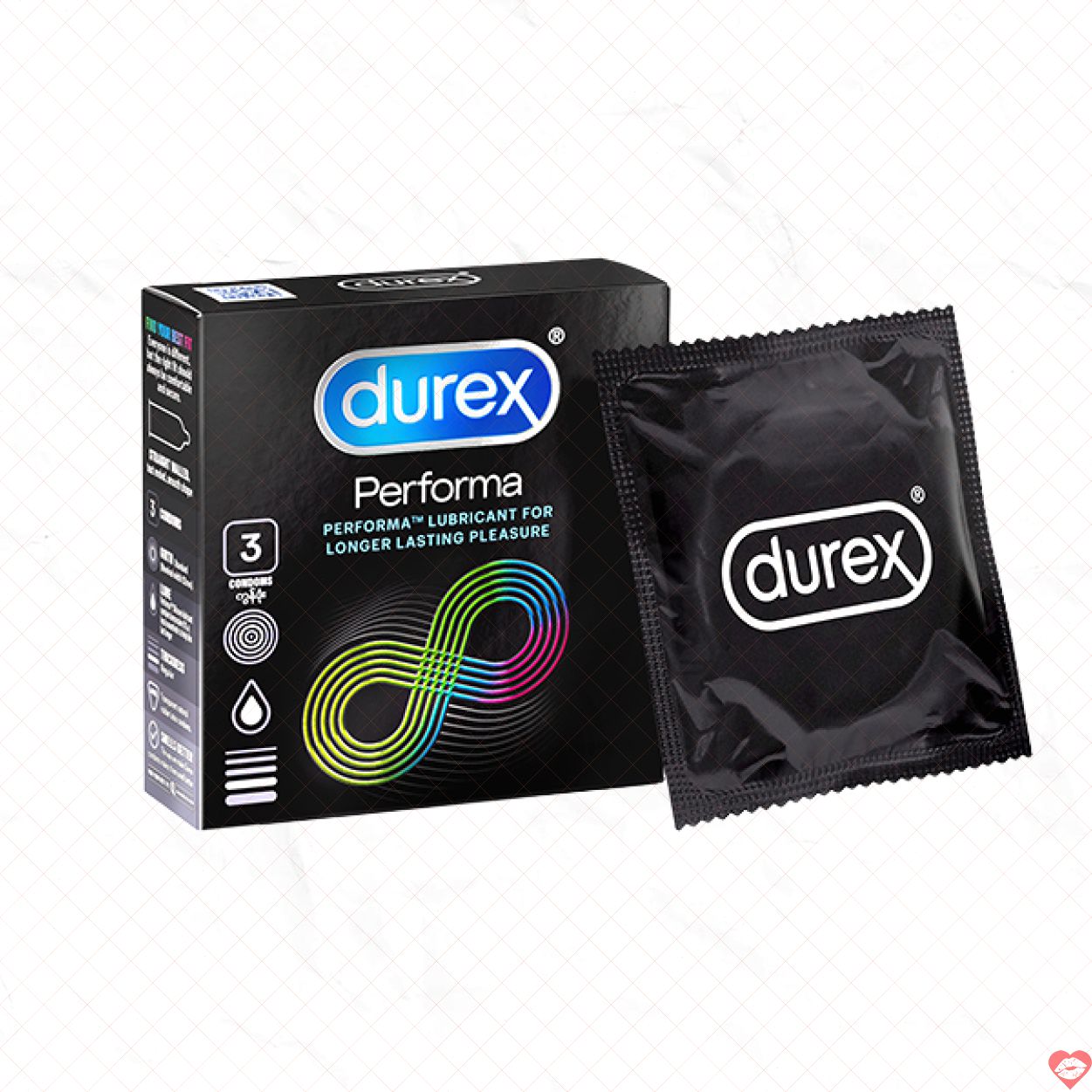 Bao cao su Durex Performa 3s kéo dài quan hệ an toàn tự tin 