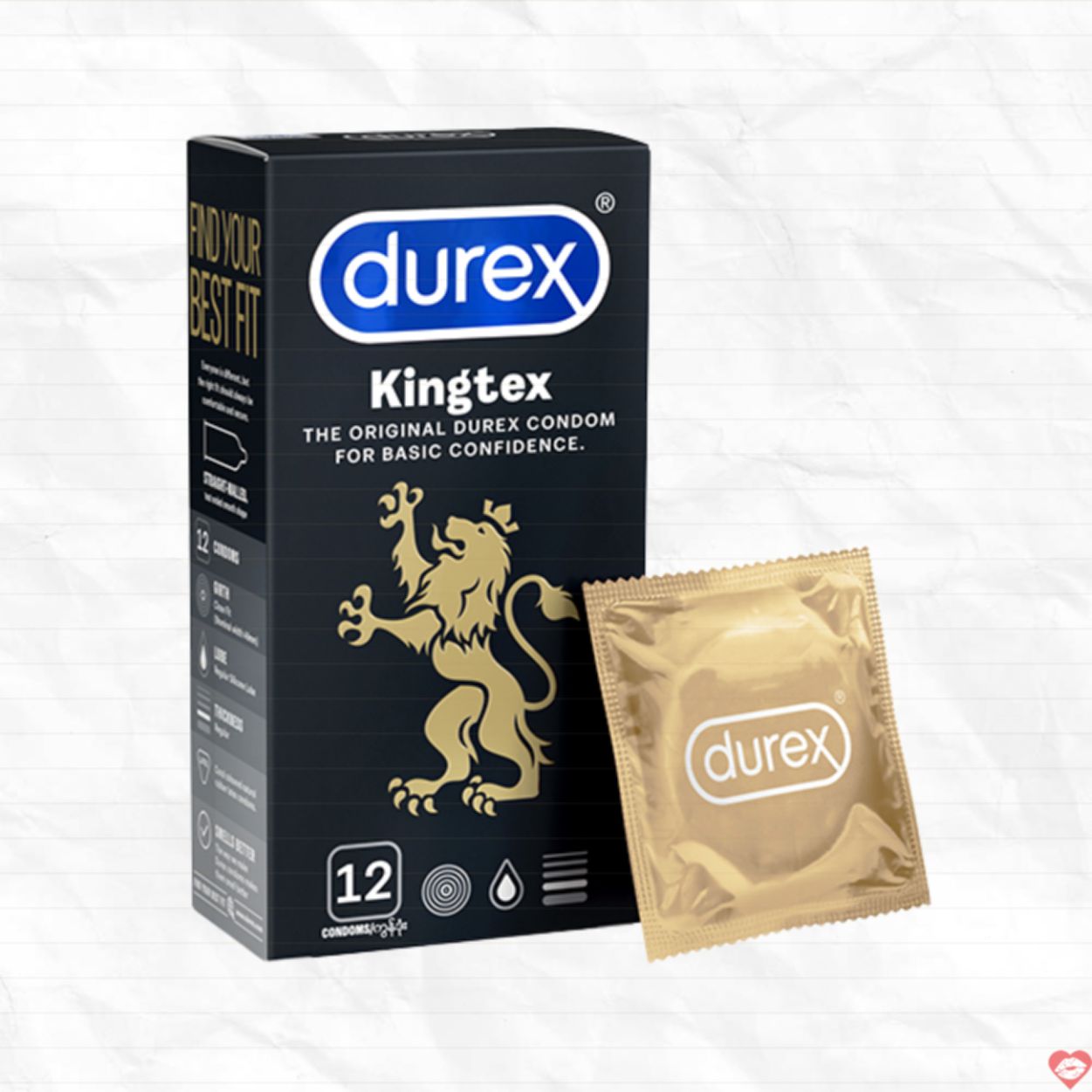 Bao cao su Size nhỏ Durex Kingtex 12 cái - Mua ngay 