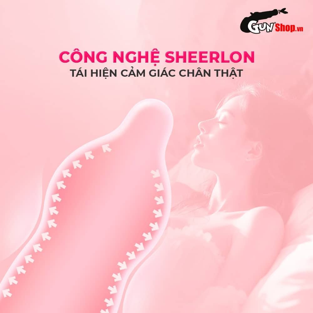 Bao cao su Okamoto Skinless Skin Vanilla - Hương vani mềm mại - Hộp 10 cái