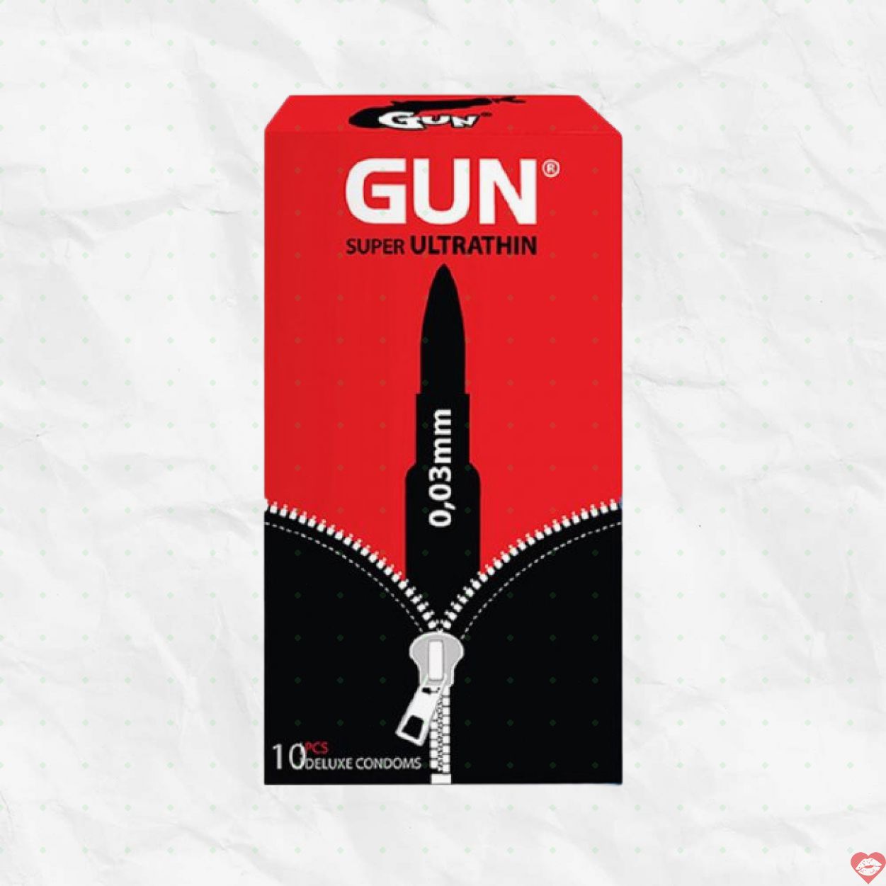 Bao cao su Gun siêu mỏng 0.03mm thoải mái an toàn hộp 10 