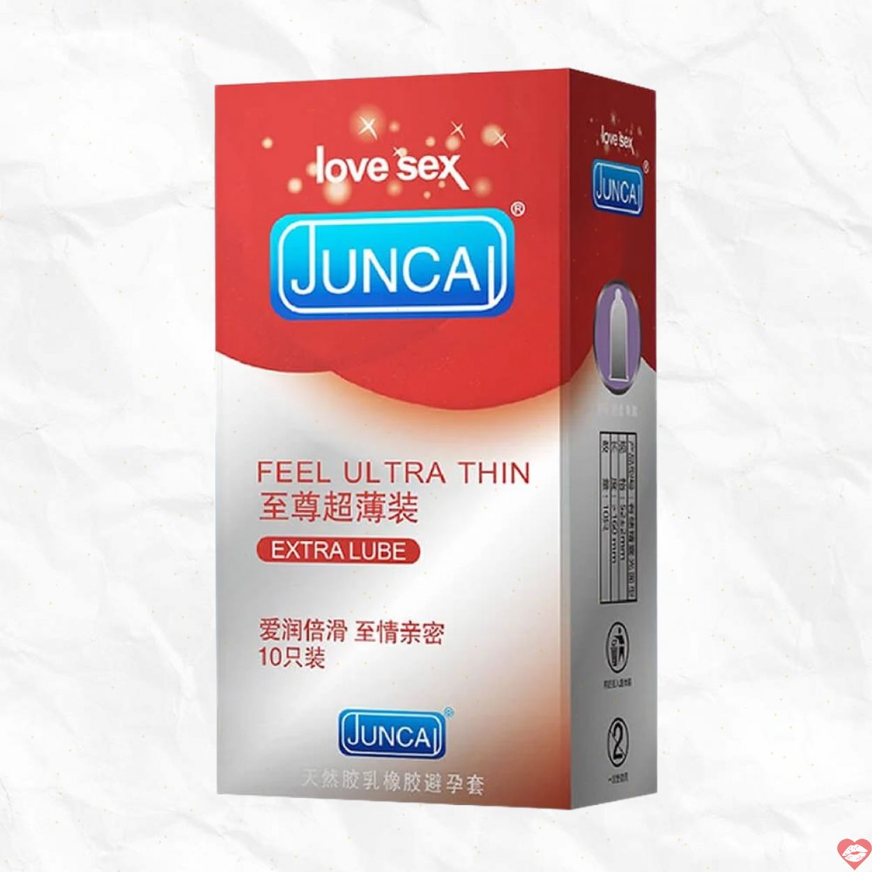 Bao cao su Juncai Feel Ultra Thin Siêu Mỏng Gel Bôi Trơn Hộp 10 