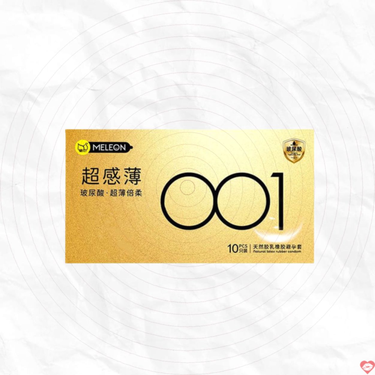 Bao cao su Meleon 001 Gold mềm mỏng siêu thoải mái hộp 10 