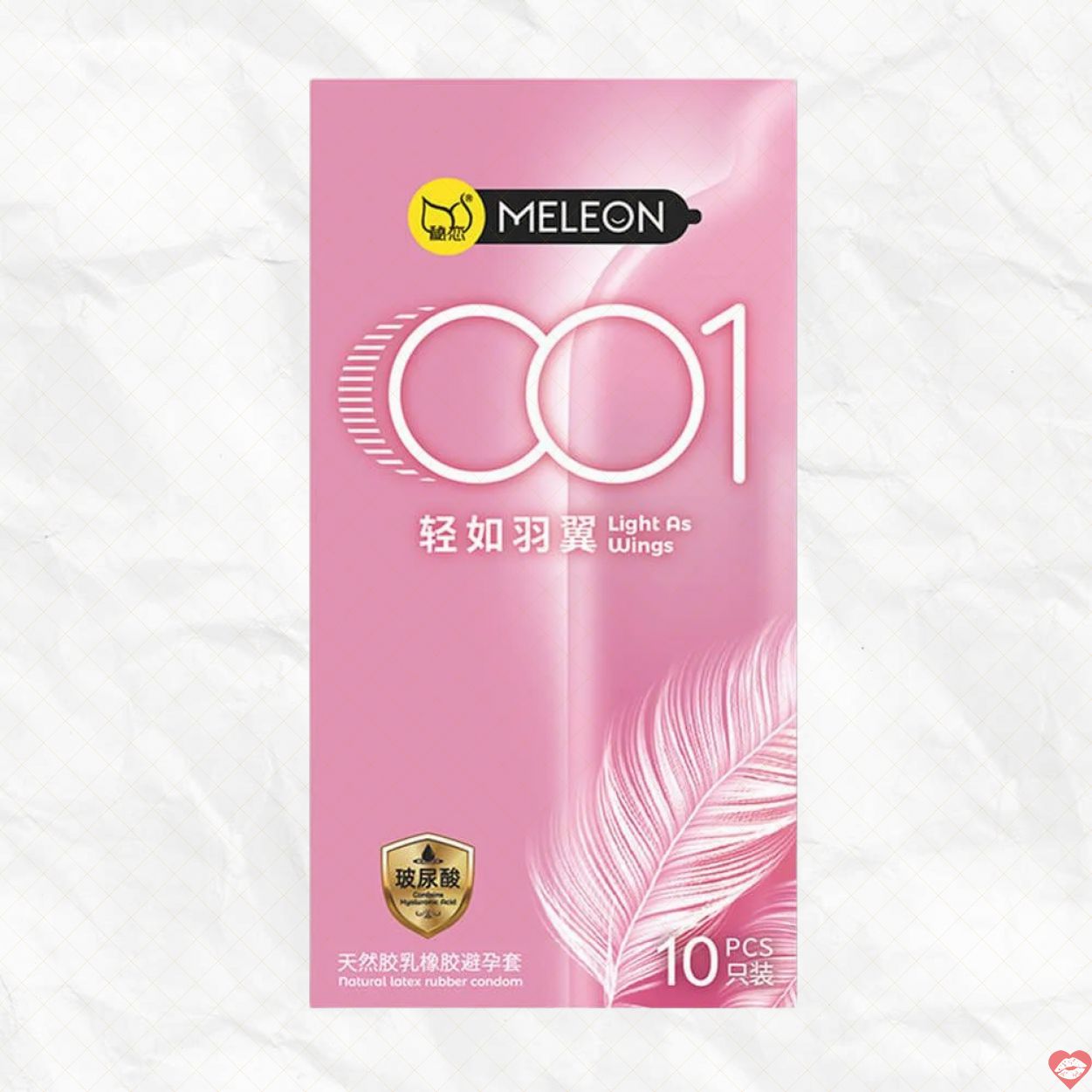 Bao cao su Meleon 001 Light Wings siêu mỏng kích thích hộp 10 
