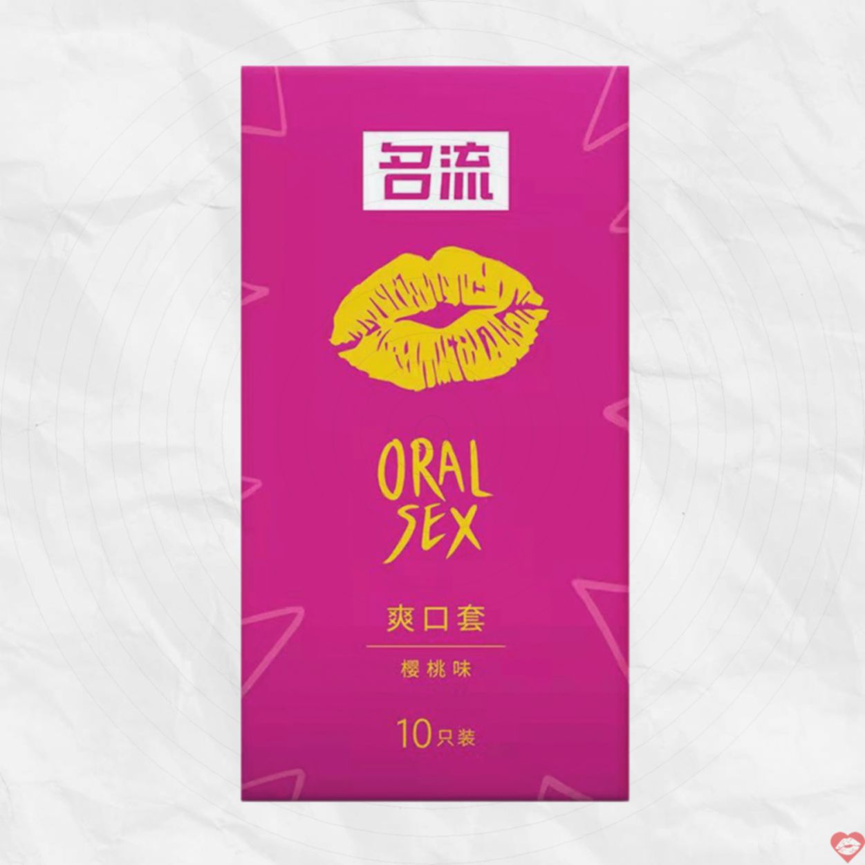 Bao cao su Oral Sex Mingliu hương anh đào an toàn kích thích 