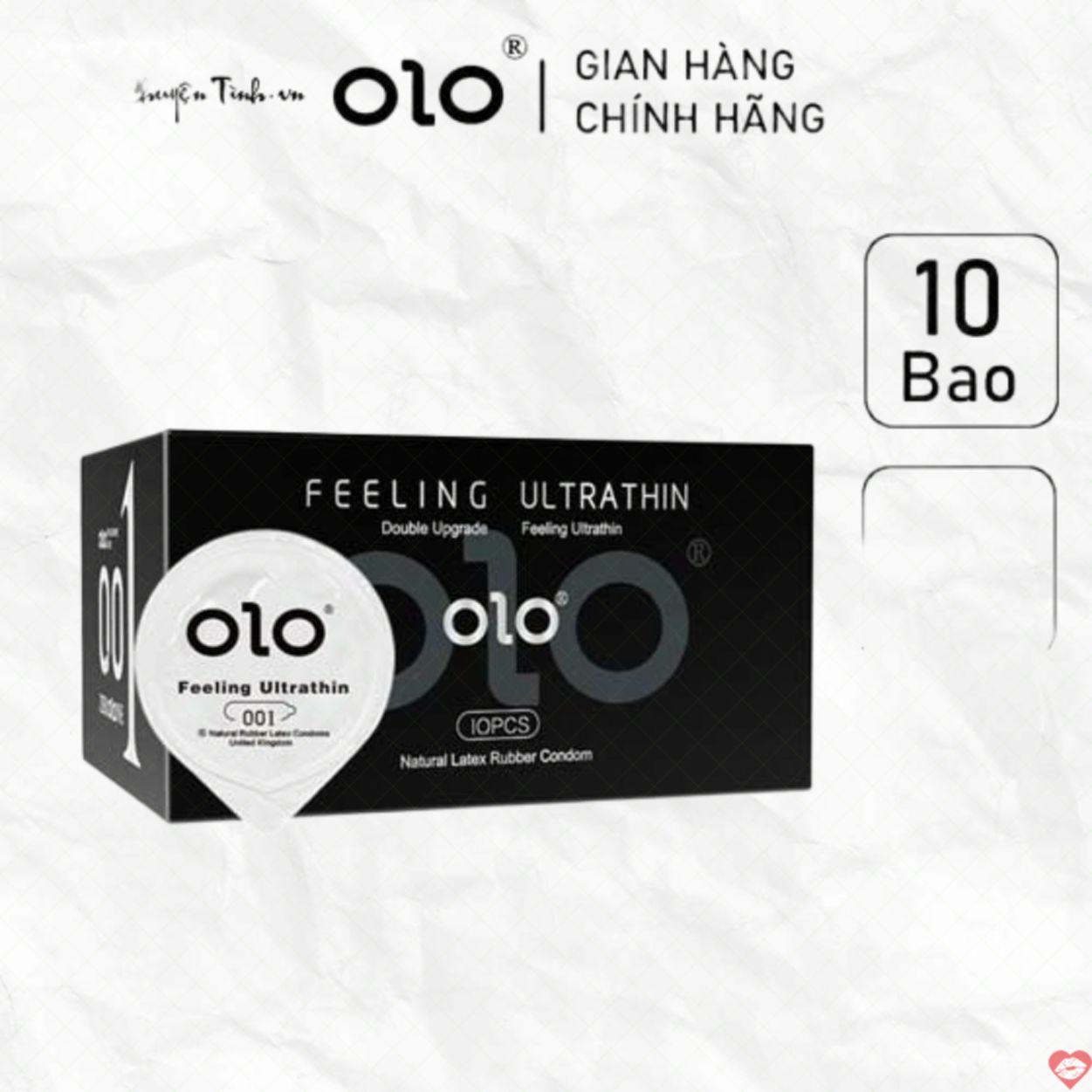 Bao cao su Olo đen siêu mỏng chất lượng cao an toàn thoải mái
 