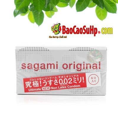 Bao cao su Sagami Original siêu mỏng 002mm hộp 6 chiếc Nhật