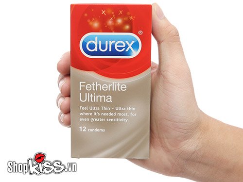 Bao cao su siêu mỏng Durex Fertherlite Ultima – Hộp 12 cái
