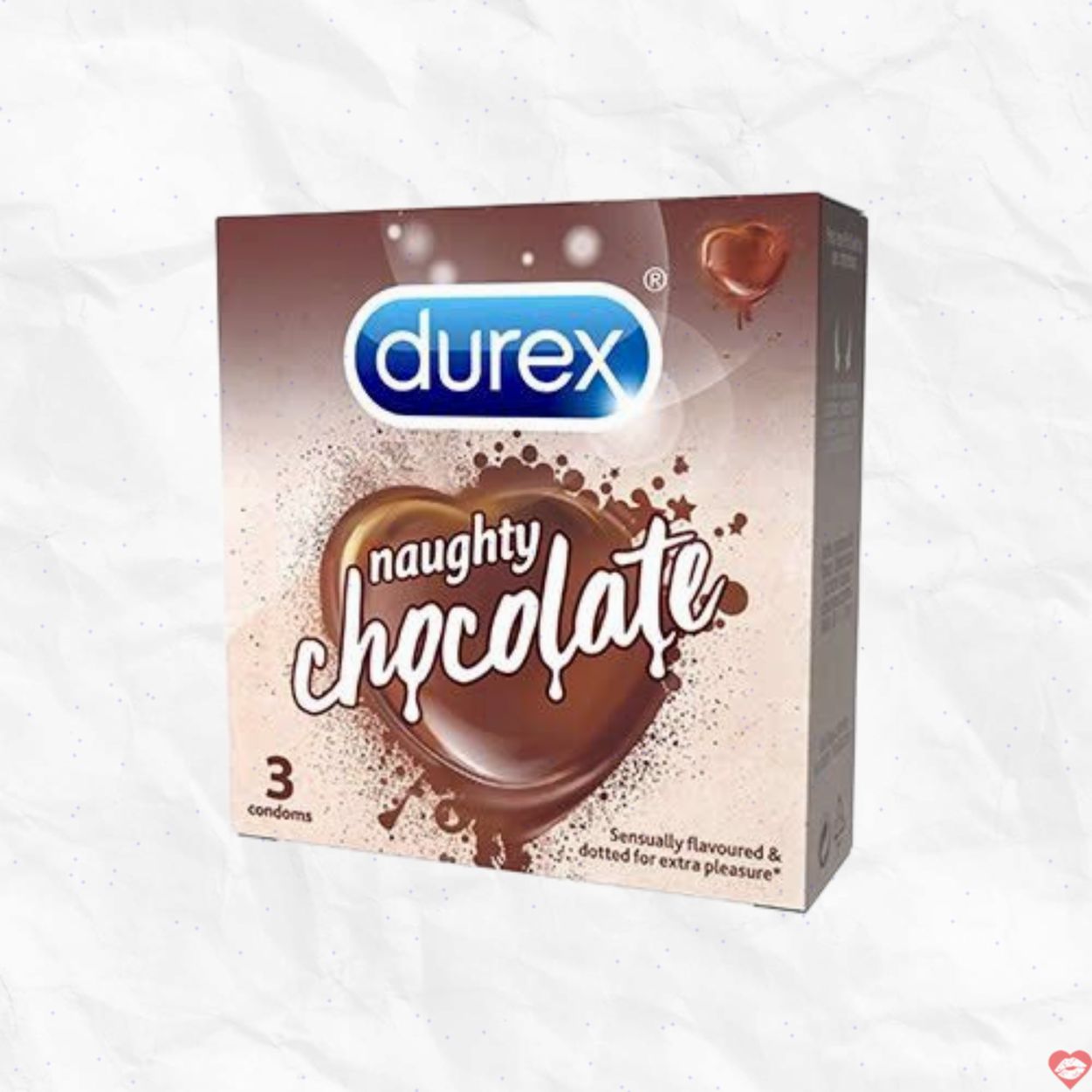 Bao cao su Durex Naughty Chocolate 3 cái - Hương Socola Thơm Ngon 