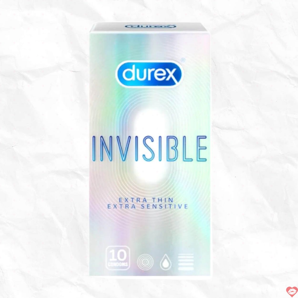 Bao cao su Durex Invisible siêu mỏng cảm giác thật hộp 10 