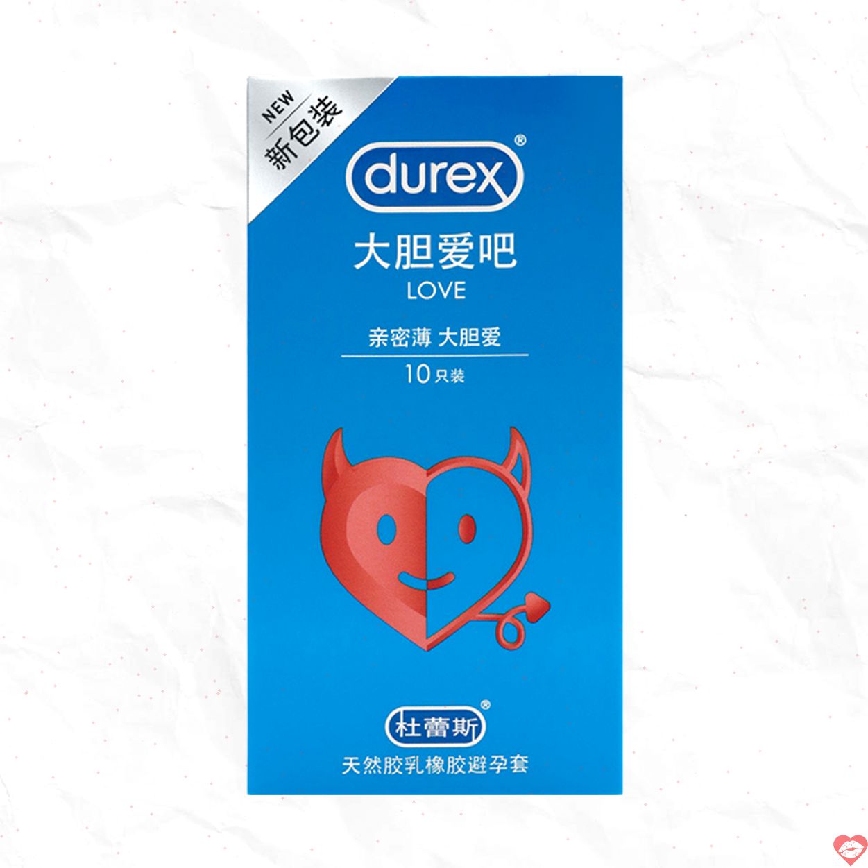 Bao cao su Durex Love hộp 10 siêu mỏng thơm vani, an toàn 