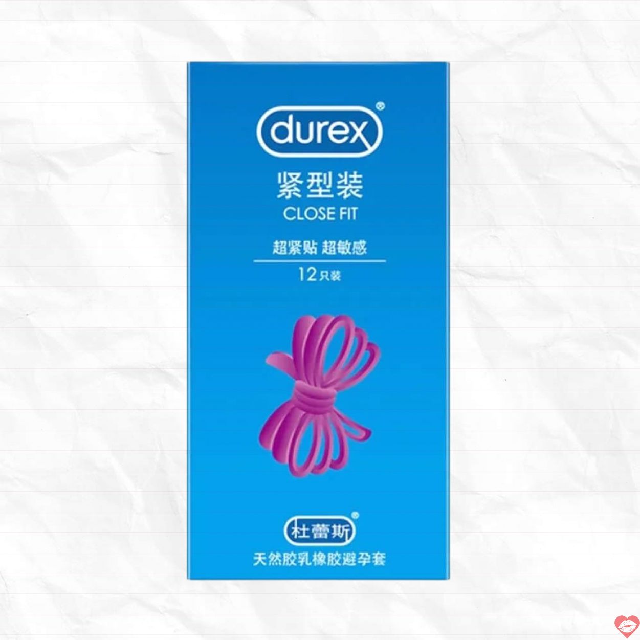 Bao cao su Durex Close Fit 49mm ôm khít vừa vặn hộp 12 cái 