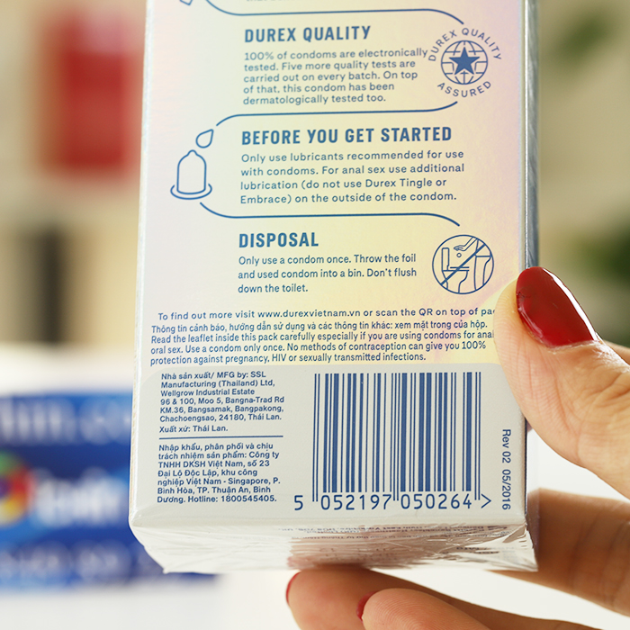 Condom Durex siêu mỏng cho cảm giác như thật