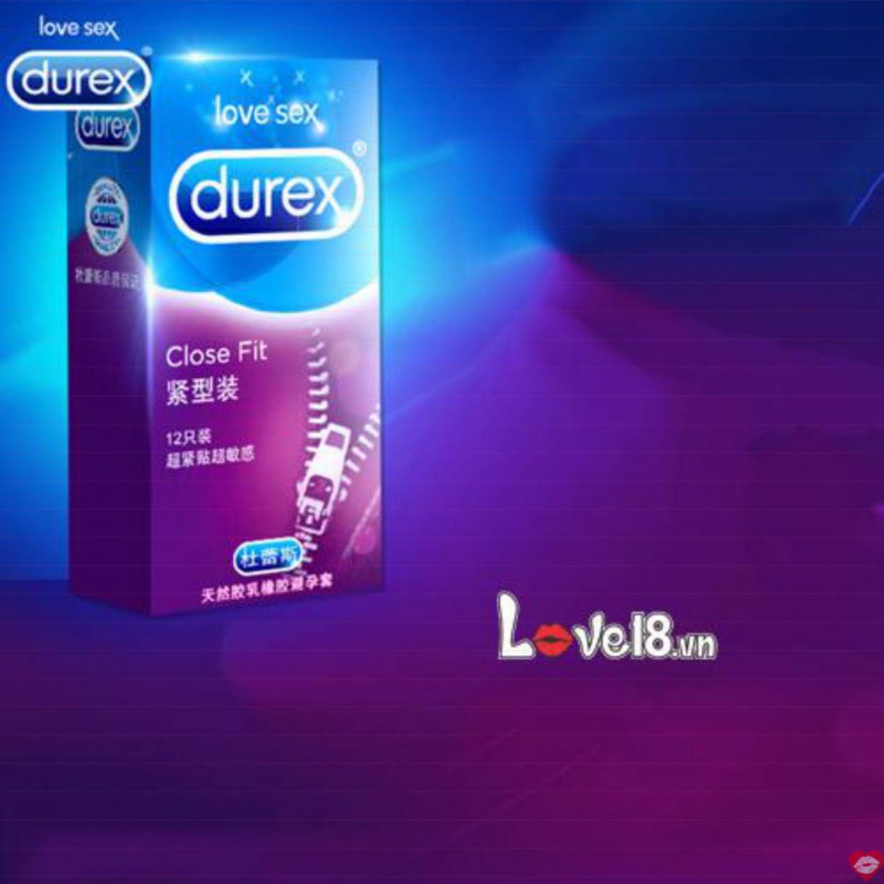 Bao Cao Su Durex Close Fit Ôm Khít Siêu Sướng An Toàn 