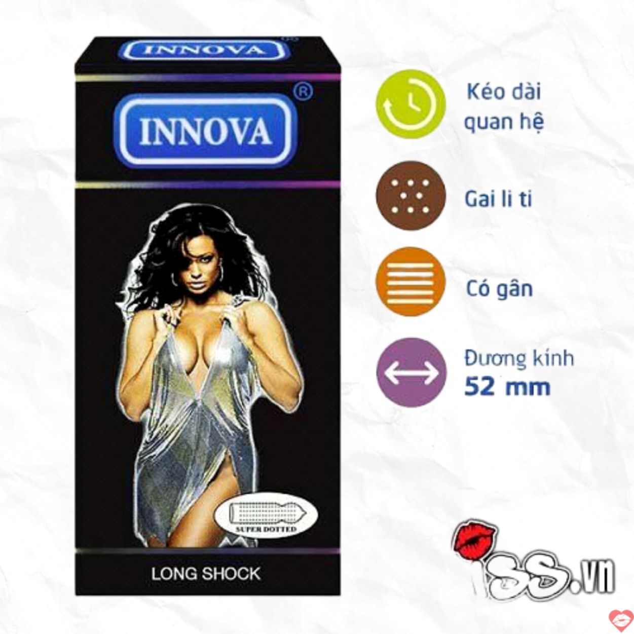 Bao cao su gai mịn Innova tăng khoái cảm kéo dài thời gian quan hệ 