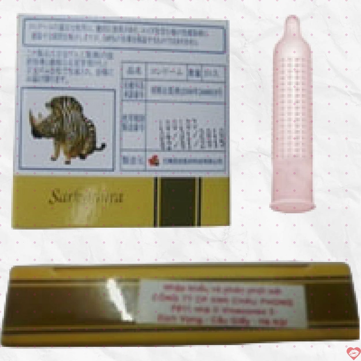 Bao cao su Sarkamura Charm 3 cái siêu mỏng an toàn giá tốt 