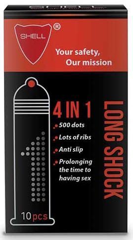 Bao Cao Su Shell 4 in 1 Siêu Mỏng Cực Đã Cực Dai