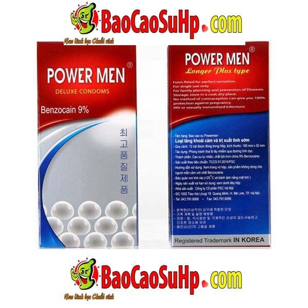 Bao cao su Power Men 468 ngọc trai Hàn Quốc siêu bền khử mùi kích thích