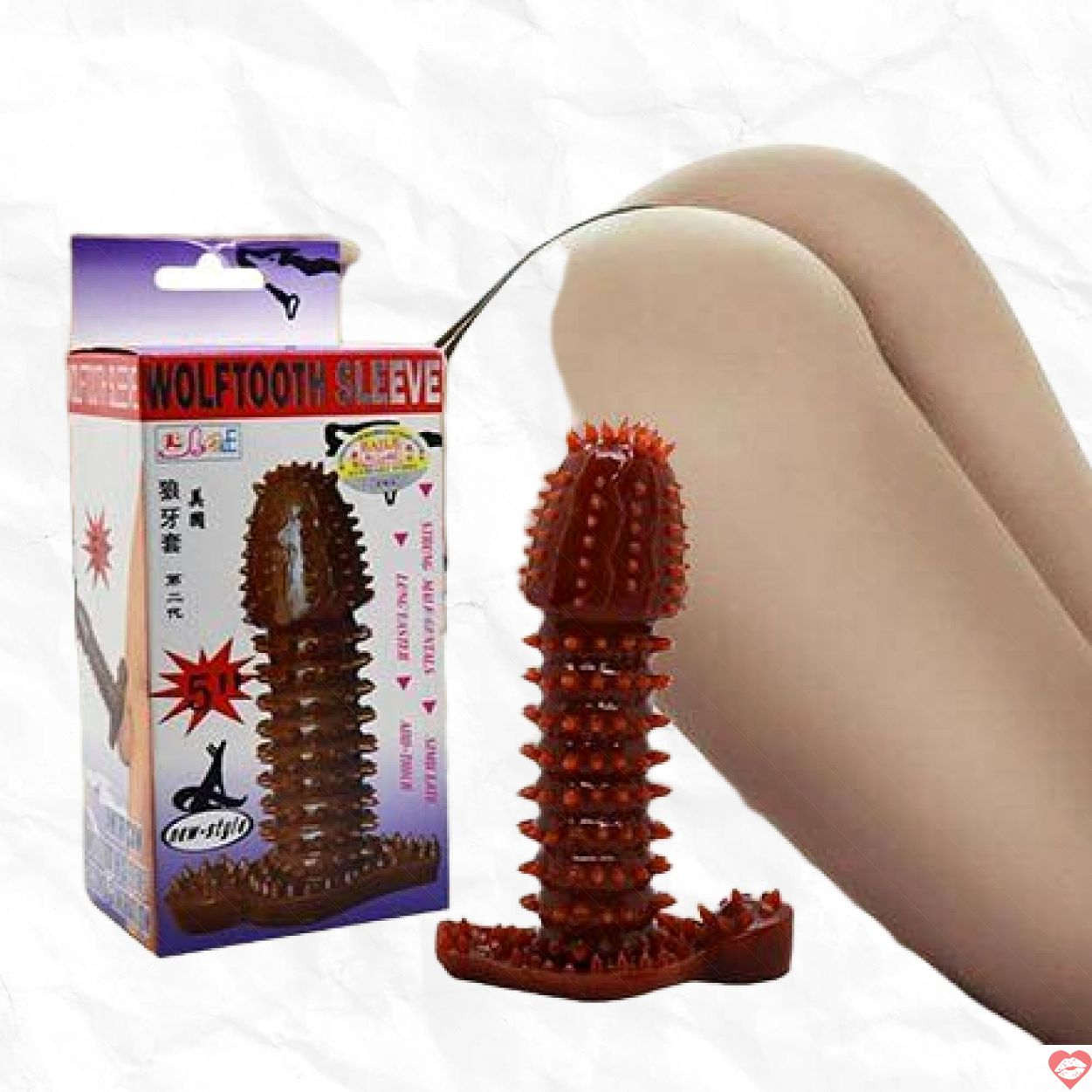 Bao đôn silicon mềm gai gợi cảm màu da nâu kích thích 