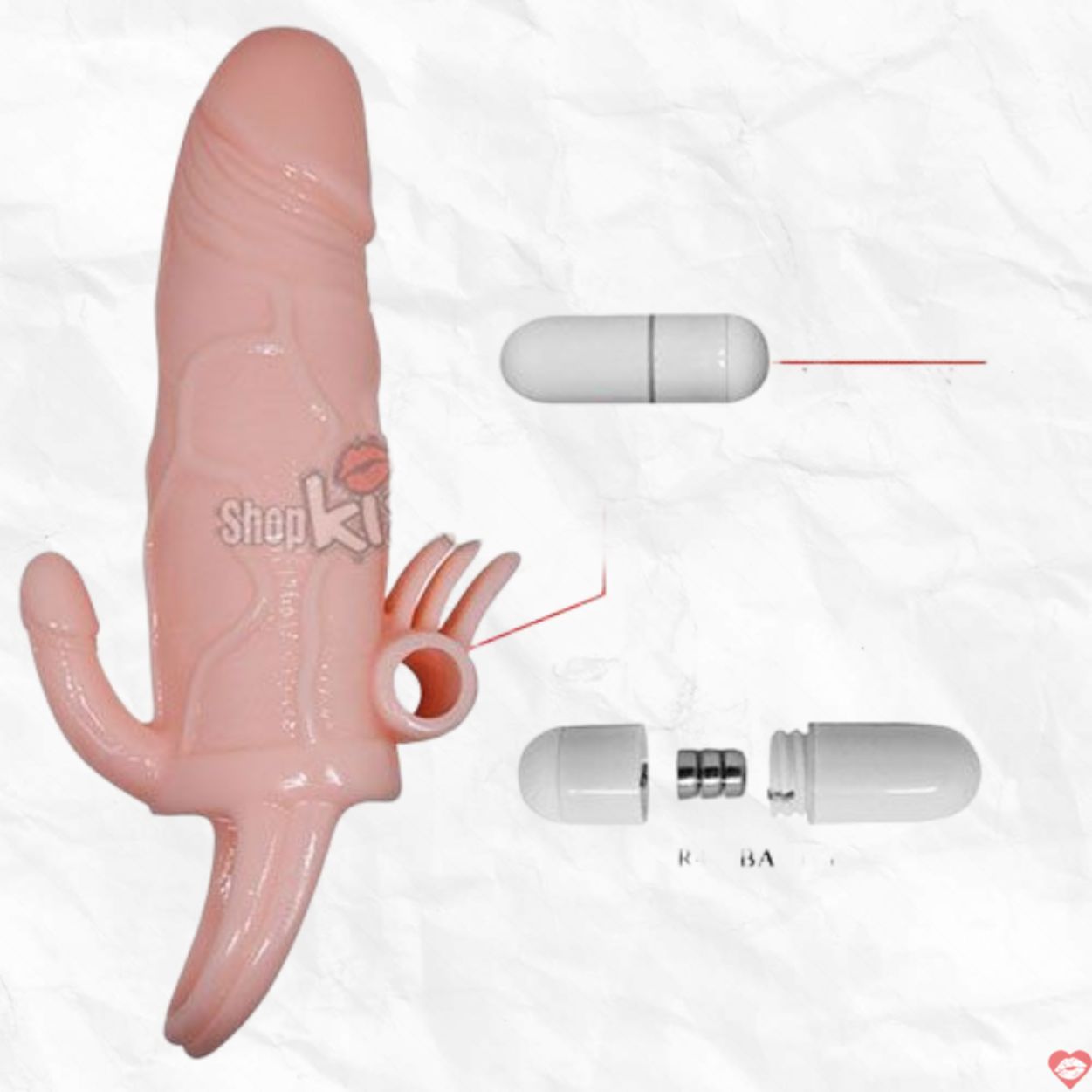 Bao đôn rung mềm mại 2 nhánh thiết kế quai đeo tiện lợi 