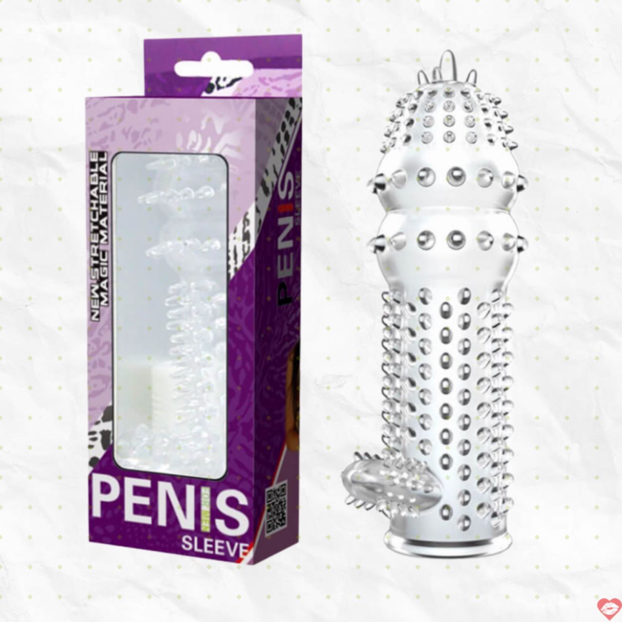 Bao Cao Su Đôn Dên Baile Crystal Sleeve Kích Thích Cực Mạnh 