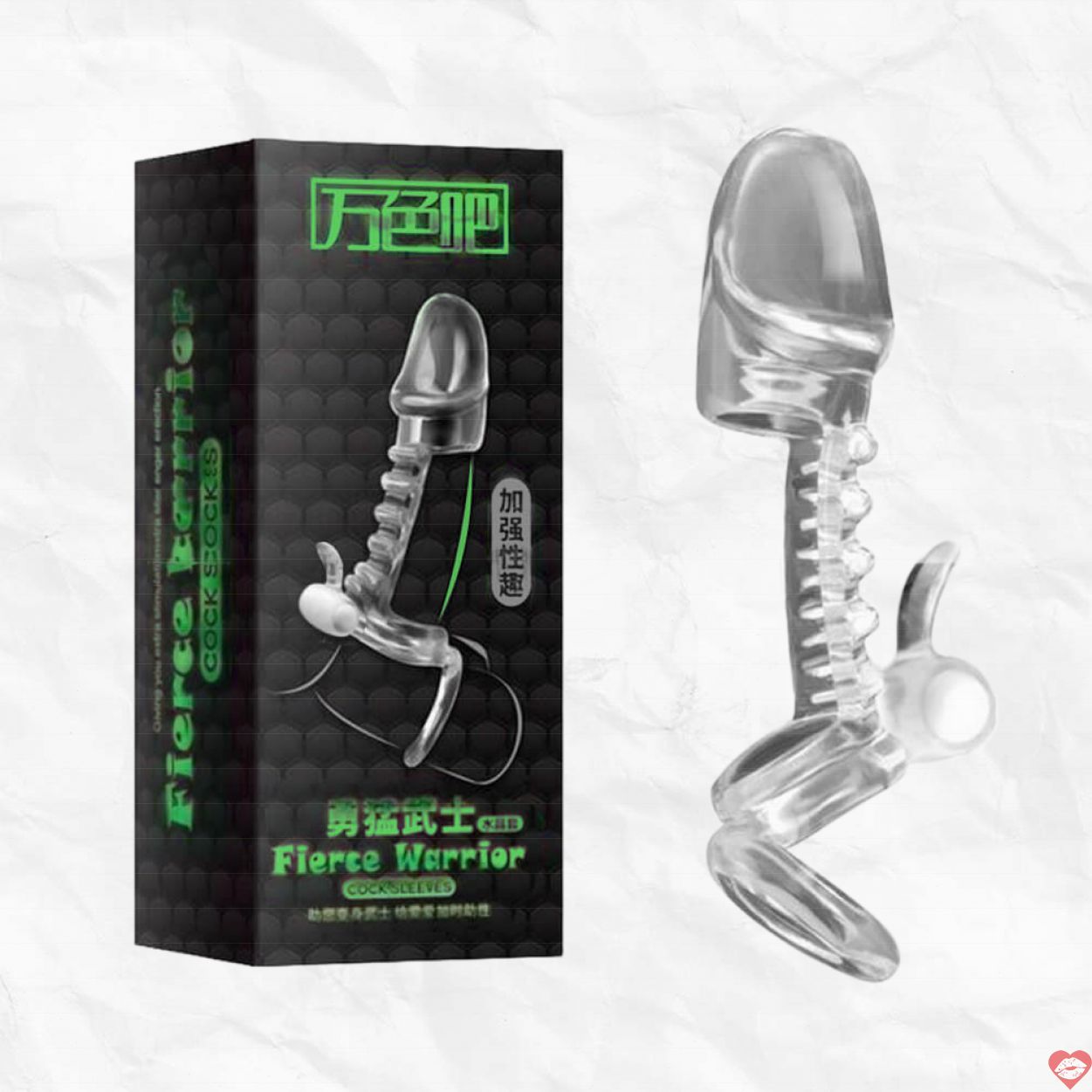 Bao cao su đôn dên rung Fierce Warrior kích thích mạnh mẽ 