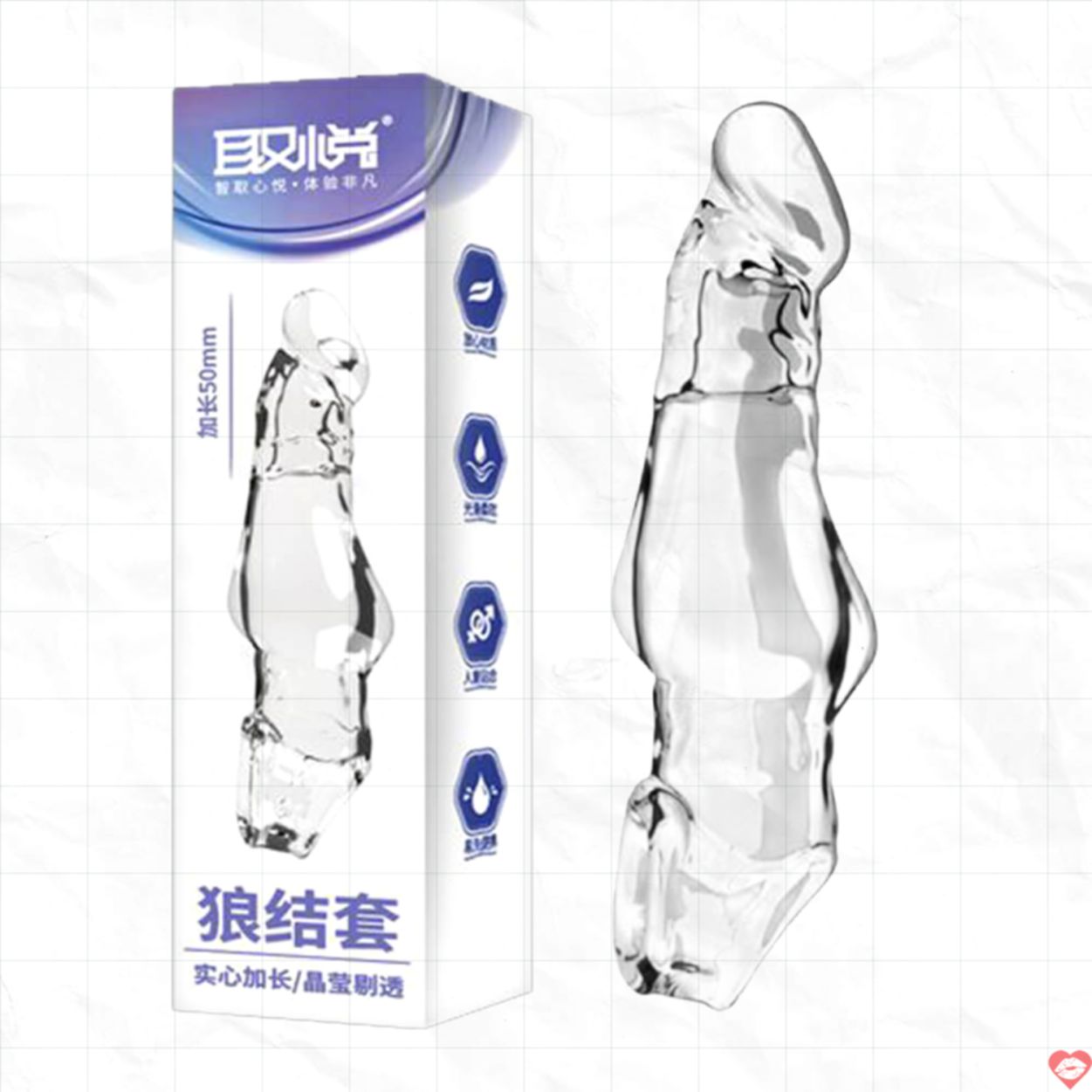Bao cao su đôn dên Aichao Wolf Knot S tăng 50mm