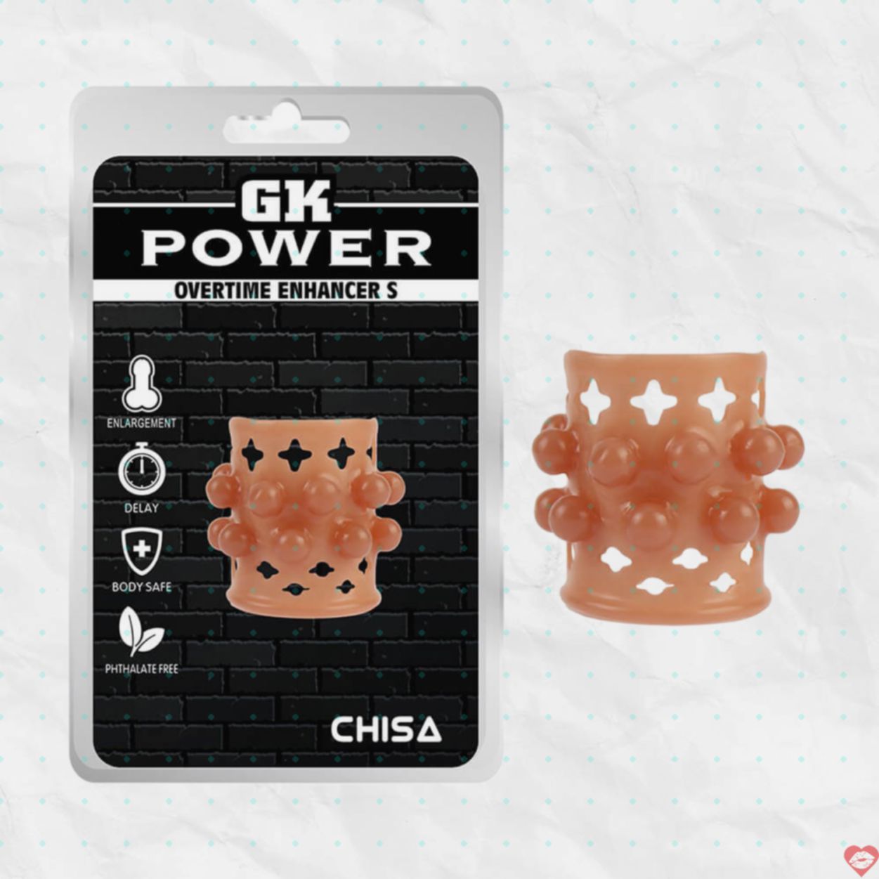 Bao cao su đôn dên khúc Chisa Overtime Enhancer S