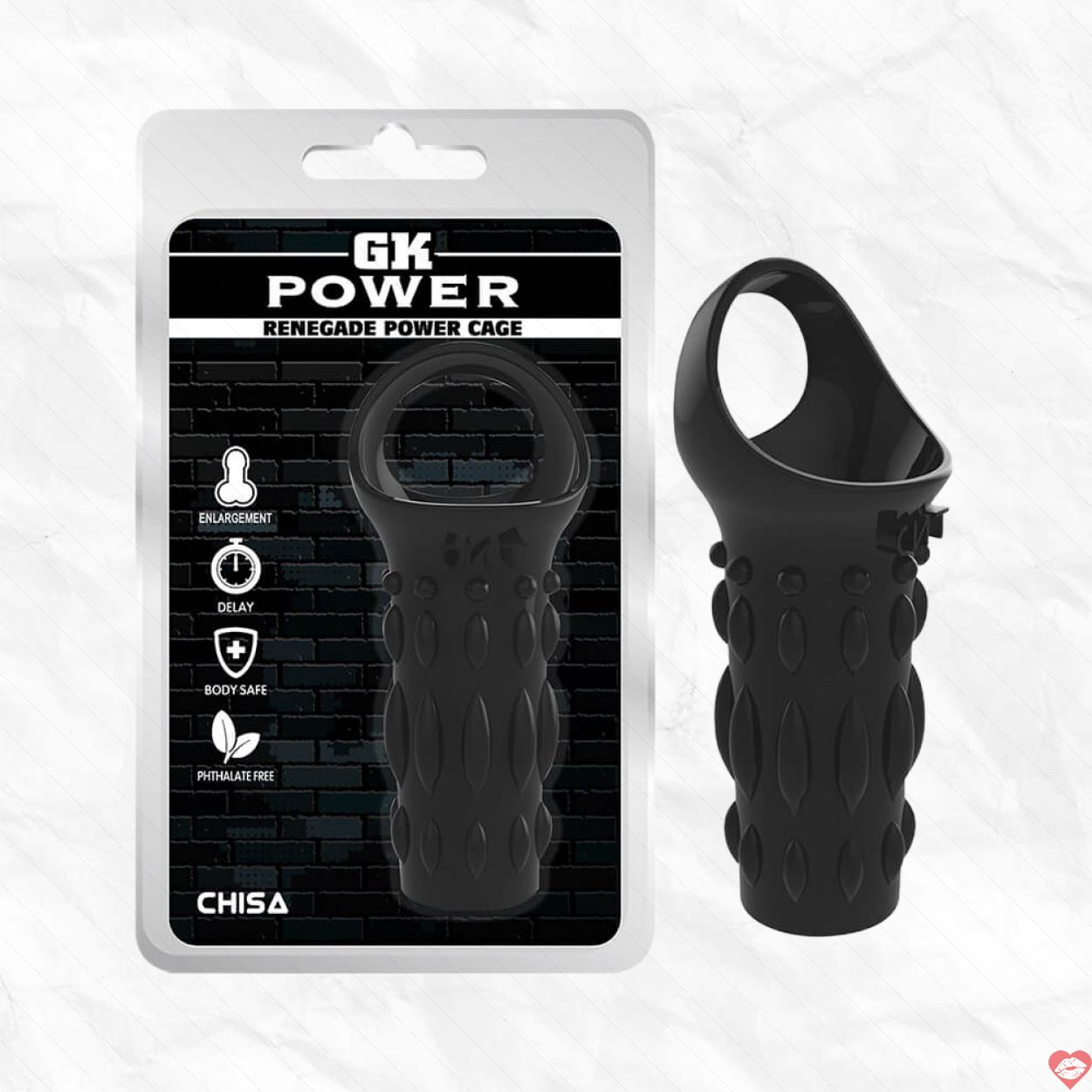 Bao cao su đôn dên Chisa Renegade Power Cage - Black