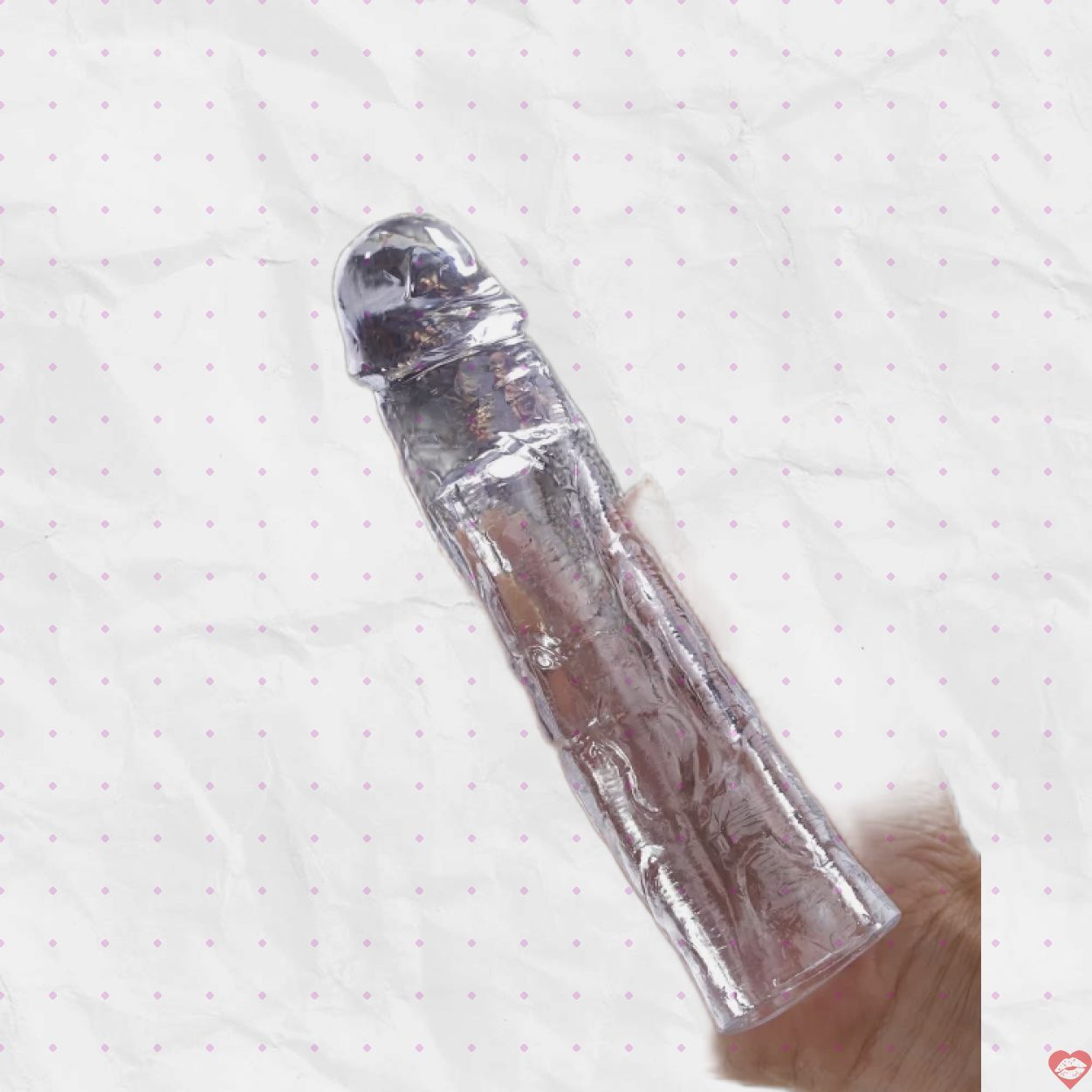Lovetoy Flawless Clear bao đôn trong suốt mềm mại tăng kích thước, siêu thật 