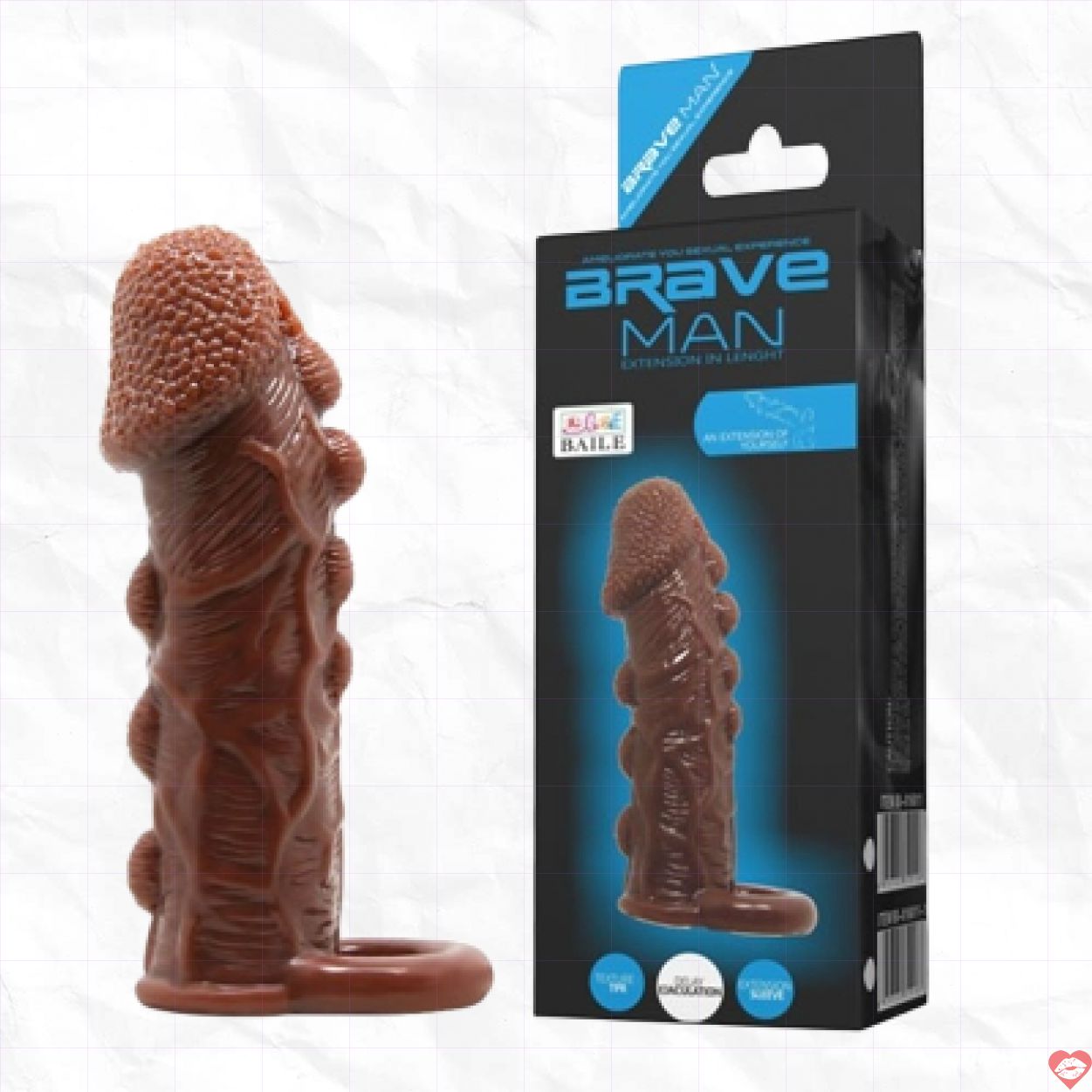 Bao cao su đôn dên da cóc Brave Man