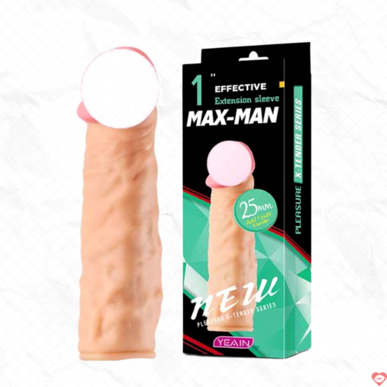 Bao Cao Su Yeain Maxman Xanh Tăng 1inch Siêu Mỏng Mềm Mại 