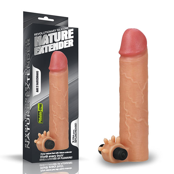 Bao cao su đôn dên Lovetoy Nature Extender cao cấp có rung siêu mềm