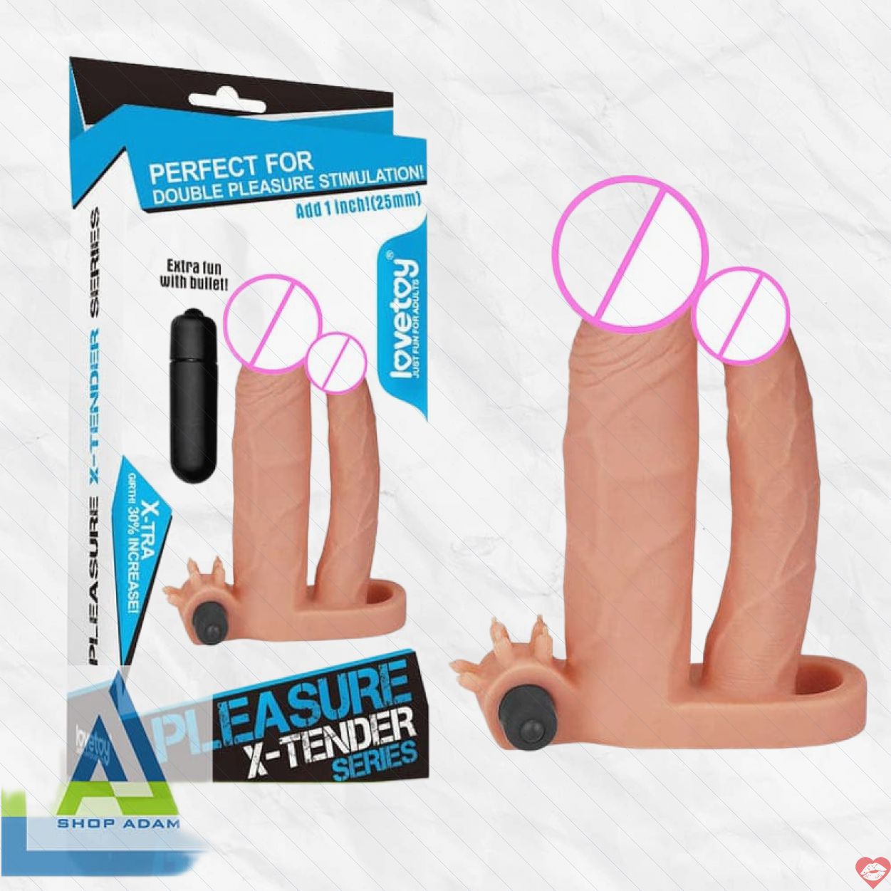 Bao Dôn Dên Lovetoy X-Tender 25mm Rung Quai Đeo Kích Thích Mua 