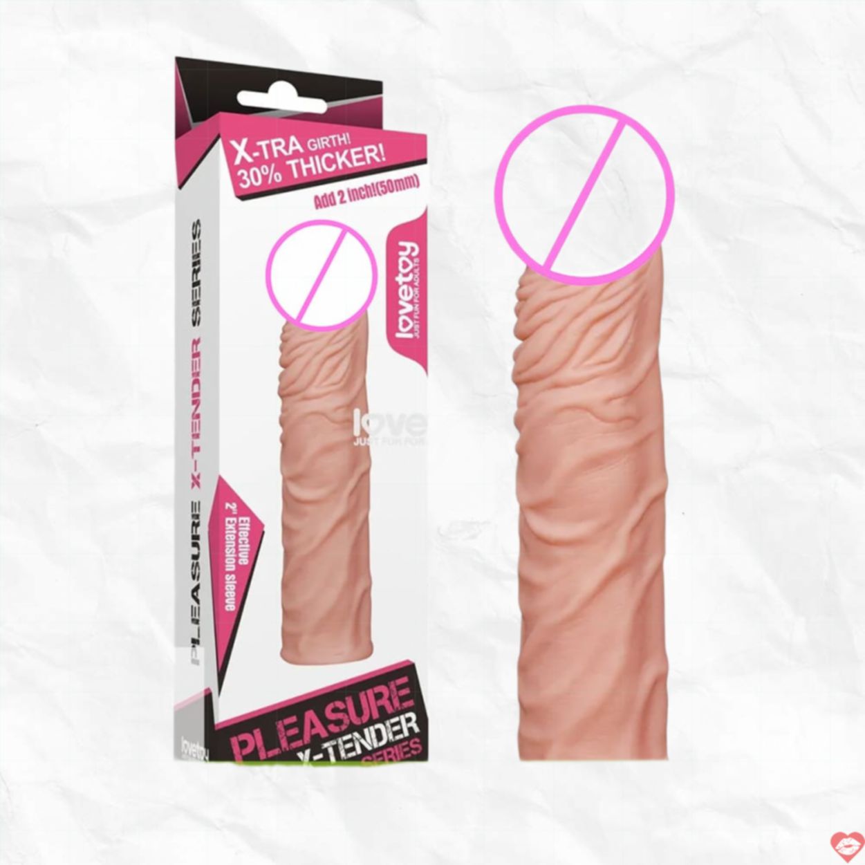 Bao Cao Su Đôn Dên 5cm Lovetoy Siêu Gân Kéo Dài Thời Gian Yêu 
