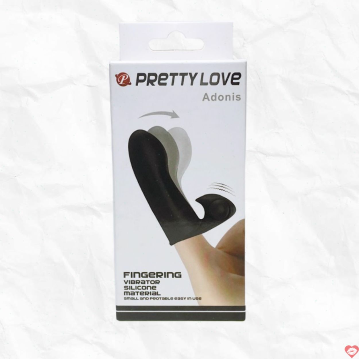 Bao cao su đôn dên rung ngón tay Pretty Love Adonis mềm mại kích thích 