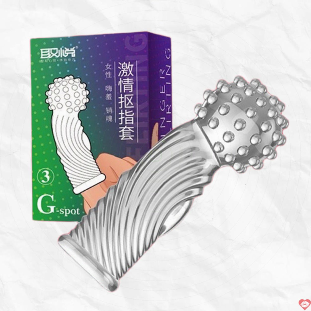 Bao cao su ngón tay gai nổi lớn Aichao G-Spot 3