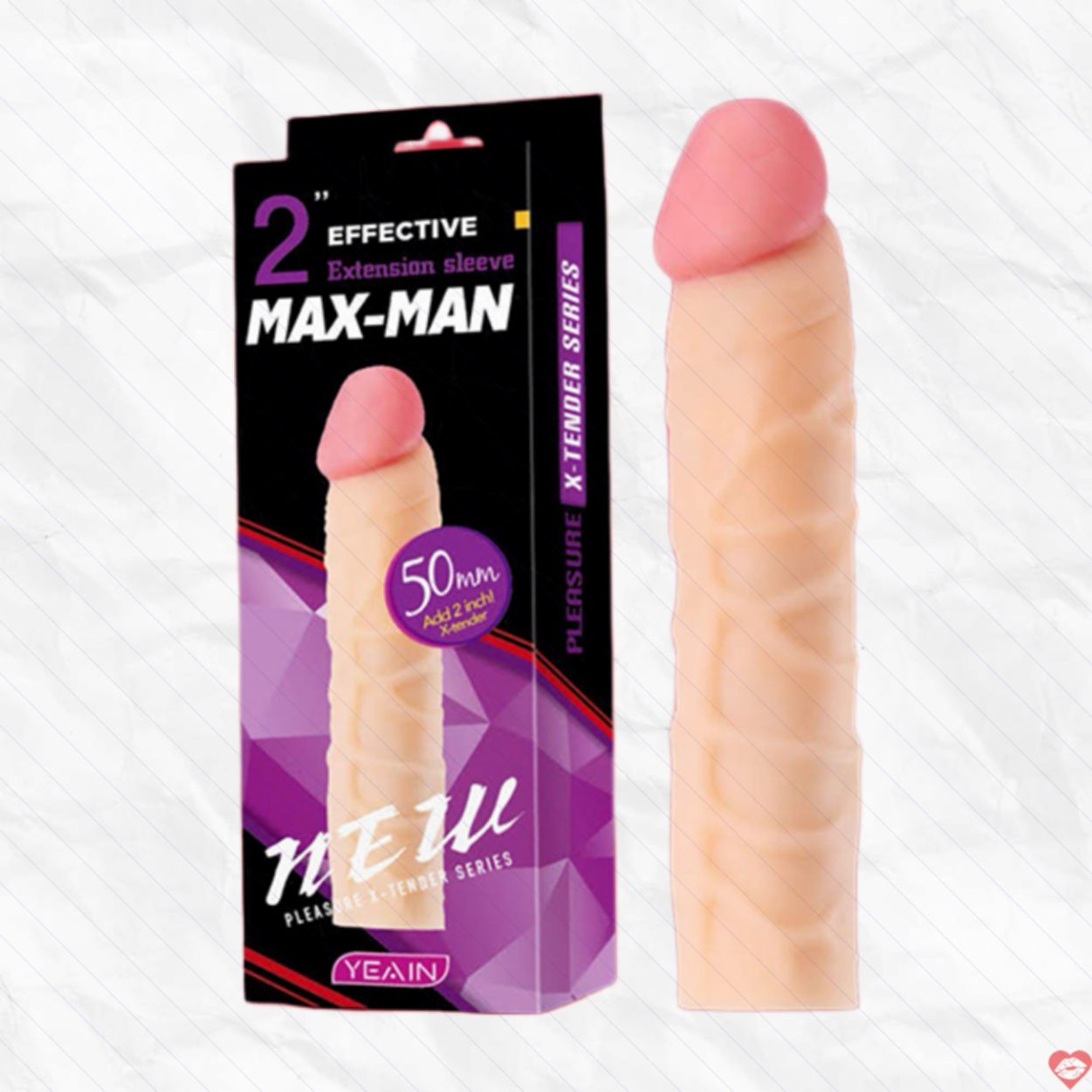 Bao cao su đôn dên siêu gân Maxman tăng 5cm - YY913