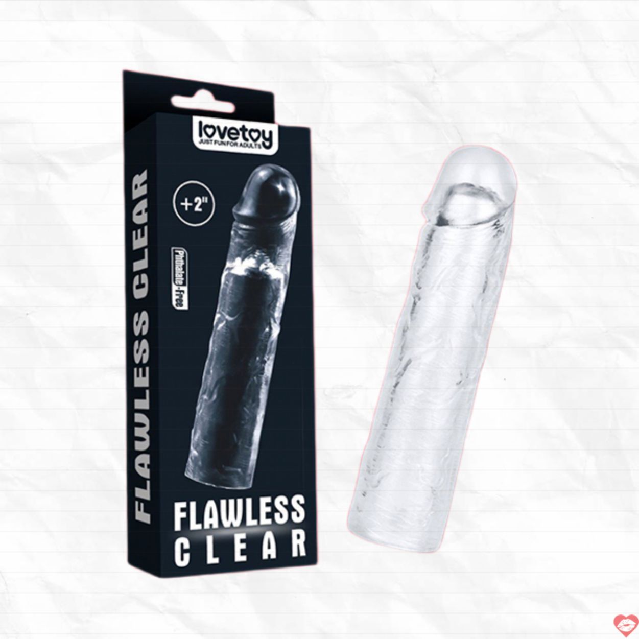 Bao cao su đôn dên Lovetoy trong suốt tăng kích thước 5cm 