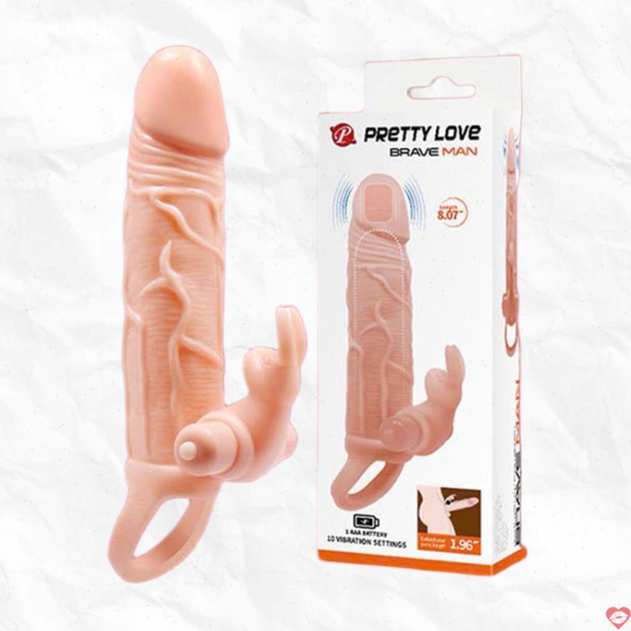 Bao đôn dên Pretty Love 5cm Rung đầu 10 chế độ tăng khoái cảm
 