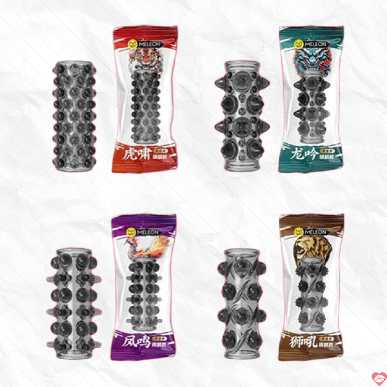 Bao cao su đôn dên khúc giữa bi gai lớn Meleon