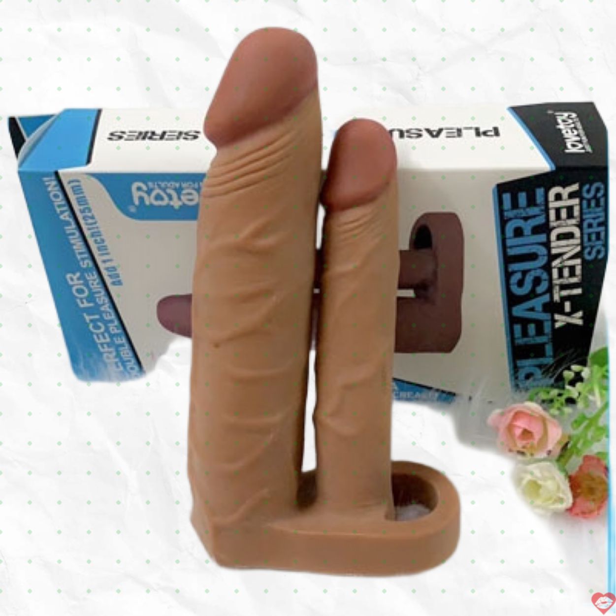 Đôn Lovetoy Mềm Mại Quai Đeo 2 Nhánh Kích Thích Cực Mạnh 