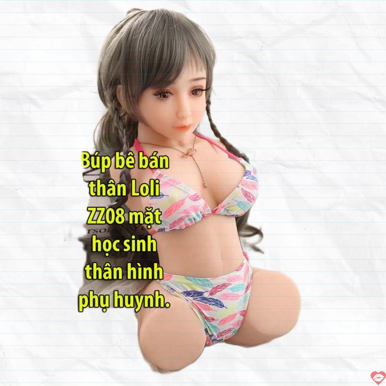 Búp Bê Bán Thân Loli ZZ08 Mặt Học Sinh Thân Hình Quyến Rũ 