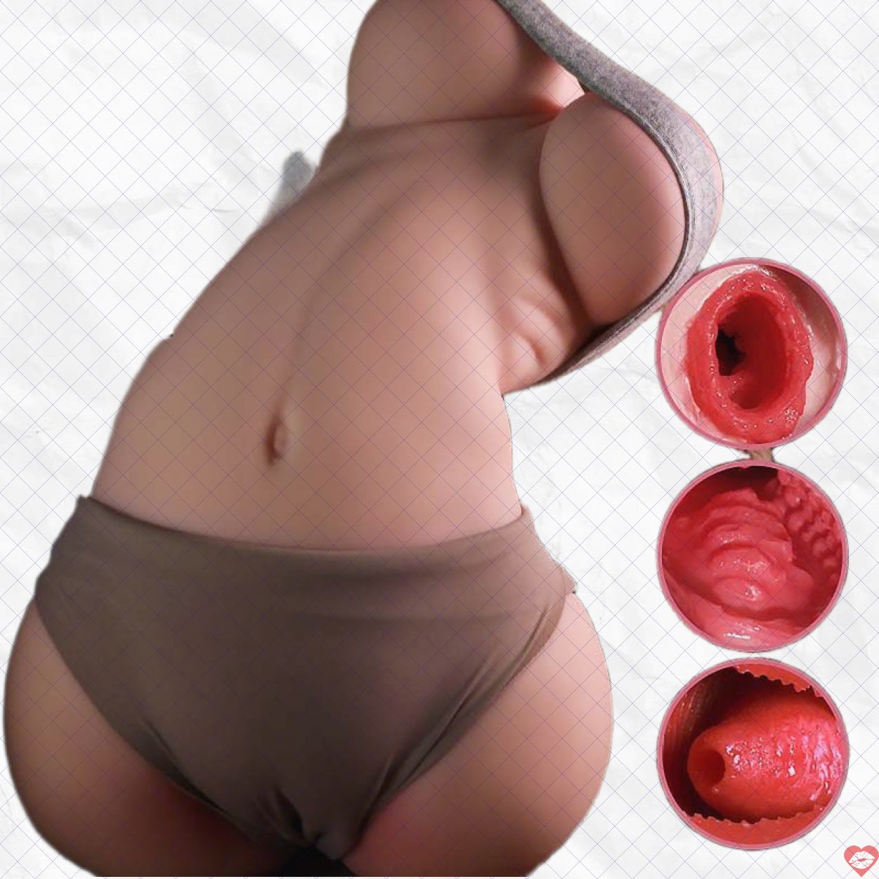 búp bê tình dục bán thân 25kg Jiuai Anong cải tiến nhỏ gọn hấp dẫn 