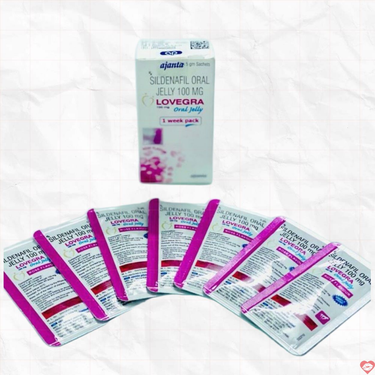 Thạch Kamagra Lovegra 7 Gói Tăng Cường Sinh Lý Nam Nữ 