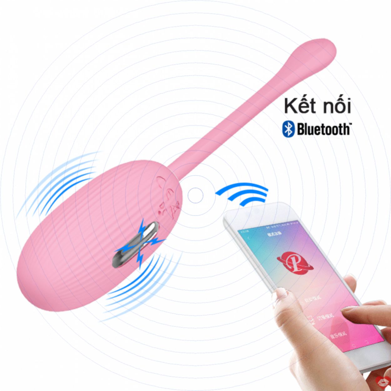 Trứng Rung Bluetooth Prettylove Doreen Điều Khiển Từ Xa Siêu Mượt 