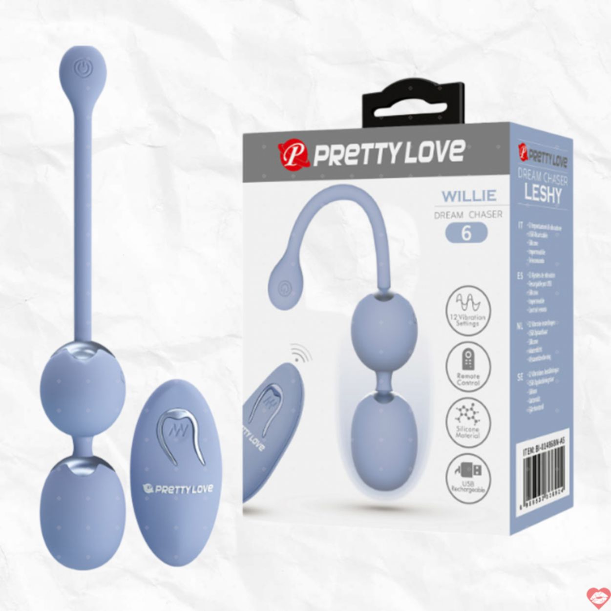 Trứng rung điều khiển từ xa Prettylove Willie - Mạnh mẽ kích thích 