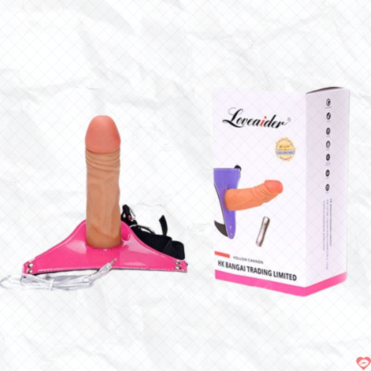 Dương Vật Dây Đeo Rỗng Rung 7 Chế Độ Mềm Mịn Kích Thích Cực Sướng 