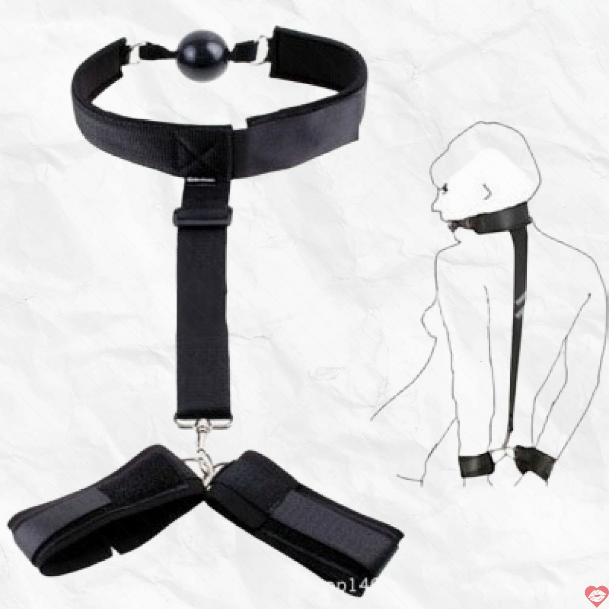 Bộ Bạo Dâm Khóa Miệng Và Còng Tay Kích Thích Cực Đỉnh