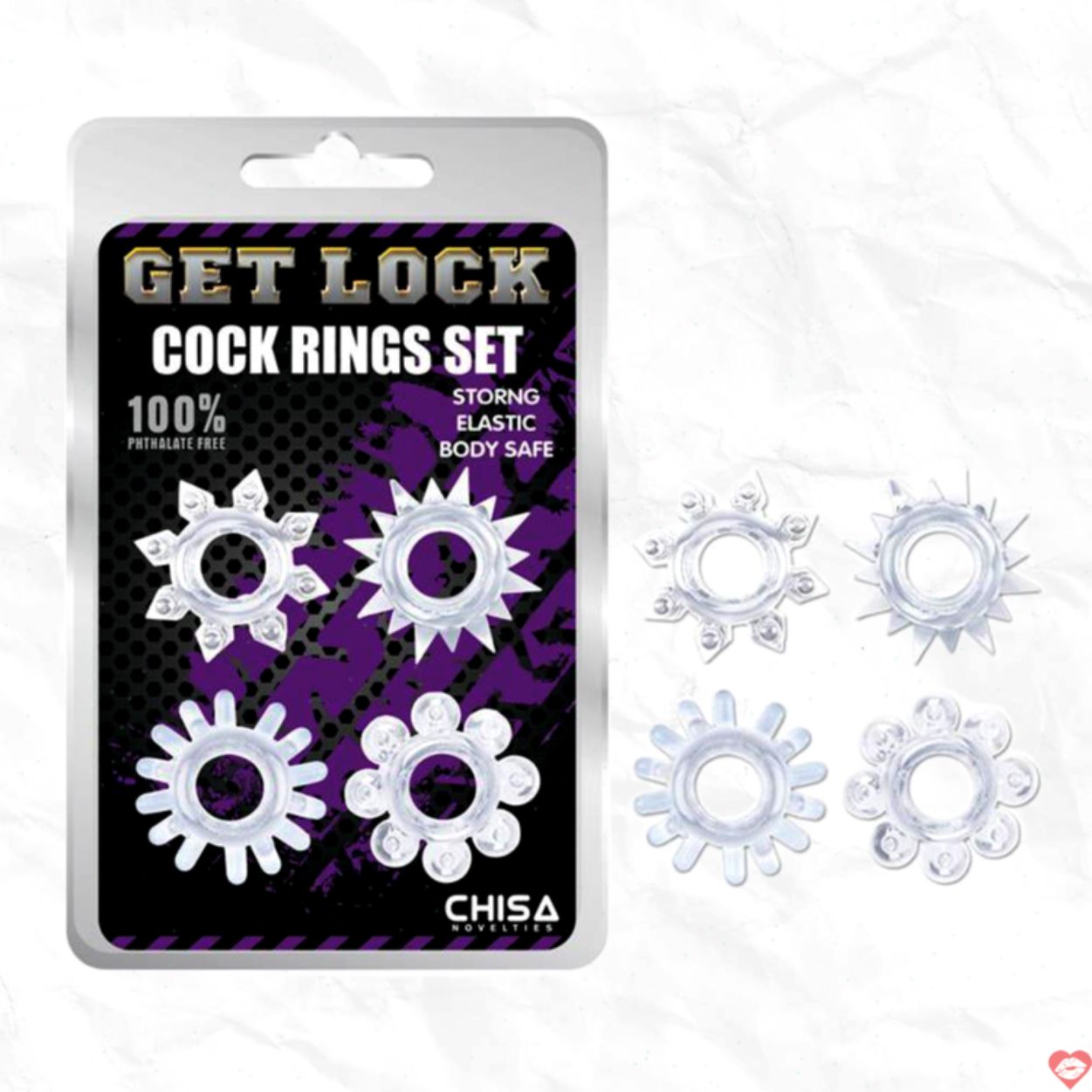 Bộ Vòng Silicon Gai - Bi Siêu Sướng - Get Lock