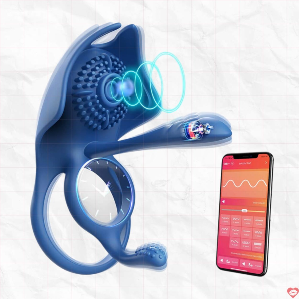 SVAKOM Barzillai Cock Ring Kích Thích 4 Điểm Tăng Khoái Cảm 